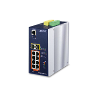 IGS-6325-8UP2S коммутатор/ PLANET IGS-6325-8UP2S IP30 DIN-rail Industrial L3 8-Port 10/100/1000T 802.3bt PoE + 2-port 1G/2.5G SFP Full Managed Switch (-40 to 75 C, 8-port 95W PoE++, 802.3bt/PoH/Force modes, dual redundant power input on 48~56VDC terminal