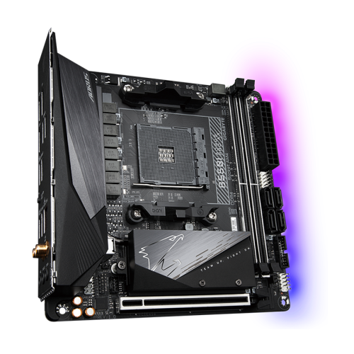 B550IAORUSPROAX Материнская плата/ B550I AORUS PRO AX фото 2