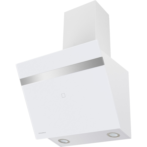 MEDWAY60GlassWhite/StripeInox Кухонная вытяжка MAUNFELD/ Кухонная вытяжка MAUNFELD Medway 60 белый/вставка сатин