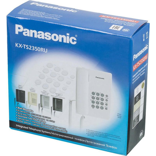 KX-TS2350RUW Телефон проводной Panasonic KX-TS2350RUW белый фото 9