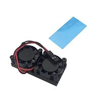 RA535 Кулер ACD RA535 Два вентилятора с радиатором ACD Double Fans (25*25*7mm) + Radiator (50*25*5mm) for Raspberry Pi 3B+/4B (RASP3409)