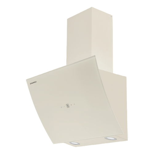 SKYSTARCHEF60GlassBeige ВЫТЯЖКА MAUNFELD/ Наклонная вытяжка с настенным креплением, 60 см, 1000 м3/ч бежевый