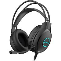 FH300UBLACK Наушники с микрофоном A4Tech Fstyler FH300U черный 2м мониторные USB оголовье (FH300U BLACK)