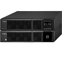 SRVSE6KRTXLI4U ИБП Systeme Electric Smart-Save Online SRV 6000 ВА, конвертируемый форм-фактор 4U, 230 В, 1:1, клеммный вход/выход, SmartSlot, LCD, USB, версия с возможностью увеличения времени автономии, 2 кор.