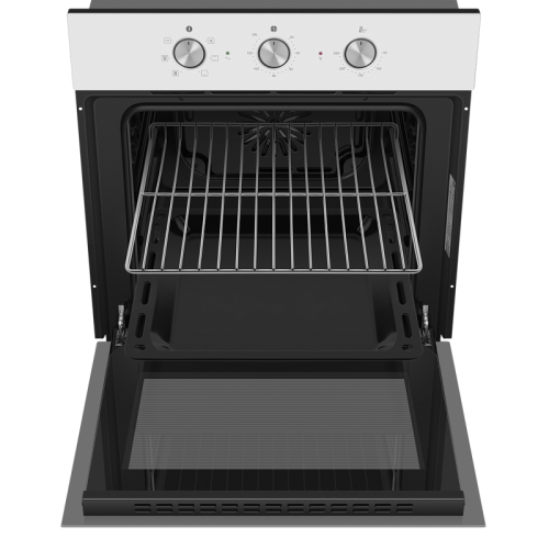 OEF606WH Шкаф духовой электрический HOMSair/ электрический, встраиваемый, механическое управление, 60 л., конвекция, гриль, таймер, белый фото 4