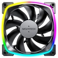 AX120PWMBLACK Вентилятор для корпуса Montech AX120 ARGB 120х120x25 черный 4-pin 27дБ (AX120 PWM BLACK) Ret [AX120 PWM BLACK]