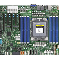 MBD-H13SSL-NT-B(bundle) Системная плата/ Supermicro MBD-H13SSL-NT-B, ATX, 1xSP5 AMD EPYC 9004/9005, 12x DIMM DDR5 6000 MT/s, AST2600, 8x SATA3, 3x PCIe 5.0 x16 slots, 2x PCIe 5.0 x8 slots, 2x M.2 PCIe 5.0 x4 SATA/NVMe (M-key 2280/22110), 2x 10GBase-T LAN