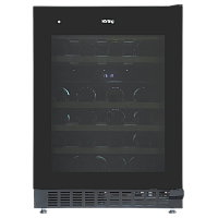 Винный шкаф KORTING/ Винный шкаф KORTING, ВхШхГ 820х595х570 мм, встраиваемый, объем 129 л, сенсорное управление, 46 бутылок, 2 температурные зоны, 5 деревянных полок, вентилятор для равномерного распределения температуры, LED освещение, энергоэффективност