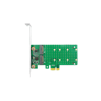 LRST9661-2IR Адаптер/ PCIe x1 2*M.2 SATA Adapter, ASM 1061, RAID 0/1 2230, 2242, 2260, 2280mm