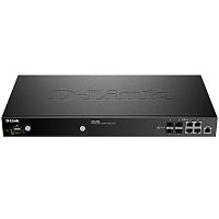 DWC-2000/A2A Контроллер/ DWC-2000 WLAN Controller, 4xCombo 1000Base-T/SFP, 2xUSB ports, RJ45 Console, 64/256 Unified APs management ability