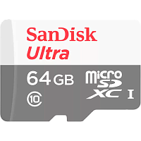 SDSQUNR-064G-GN3MN Карта памяти SanDisk microSD 64GB microSDXC Class 10 Ultra UHS-I 100MB/s/ SanDisk microSD 64GB microSDXC Class 10 Ultra UHS-I 100MB/s