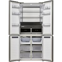 MFF190NFDSX Холодильник MAUNFELD/ Холодильник MAUNFELD, ВхШхГ 1910х835х600 мм, инверторный мотор, No Frost, объем 537 л, сенсорное управление, LED освещение, зона свежести, MultiFlow, суперохлаждение, суперзаморозка, энергоэффективность А+, цвет нержавеющ