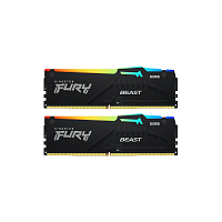 KF560C36BBE2AK2-32 Память оперативная/ Kingston 32GB 6000MT/s DDR5 CL36 DIMM (Kit of 2) FURY Beast RGB EXPO