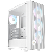 Gamma-C70-WHG400XX-GL Корпус ПК без блока питания/ Case Ocypus Gamma C70 WH ARGB, Midi-Tower, TG, 4x120mm ARGB, 1xUSB-A 3.0 + 1xUSB 2.0, ATX, mATX, mITX White