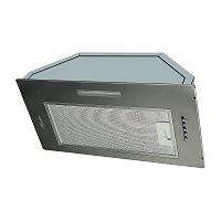 ANGERS60Acier Встраиваемая вытяжка MONSHER/ Встраиваемая вытяжка, ширина 60 см, отвод/рециркуляция, 500 м3/час, механическое кнопочное управление, 3 скорости, светодиодное освещение 1х5 Вт, металлические жироулавливающие фильтры, угольный фильтр KFY (опци