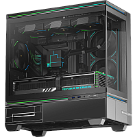 TL-M10Black Корпус без блока питания/ Case Thermalright M10, Mini-Tower, TG, ARGB, no fans, 2xUSB-A 3.0, 1xUSB Type-C, mATX, mITX Black