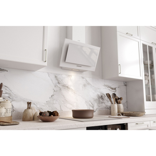 266398 GOOD, Кухонная вытяжка ELIKOR Коралл 50П-430-К3Д, белый/белое стекло фото 4