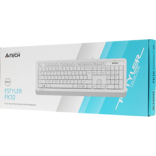 FK10WHITE Клавиатура A4Tech Fstyler FK10 белый/серый USB (FK10 WHITE) фото 14 FK10WHITE Клавиатура A4Tech Fstyler FK10 белый/серый USB (FK10 WHITE) фото 14