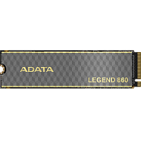 SLEG-860-1000GCS Твердотельный накопитель/ ADATA SSD LEGEND 860, 1000GB, M.2(22x80mm), NVMe 1.4, PCIe Gen 4x4, 3D NAND, R/W 6000/4000MB/s, IOPs н.д./н.д., TBW 320, DWPD 0.2 (5 лет)