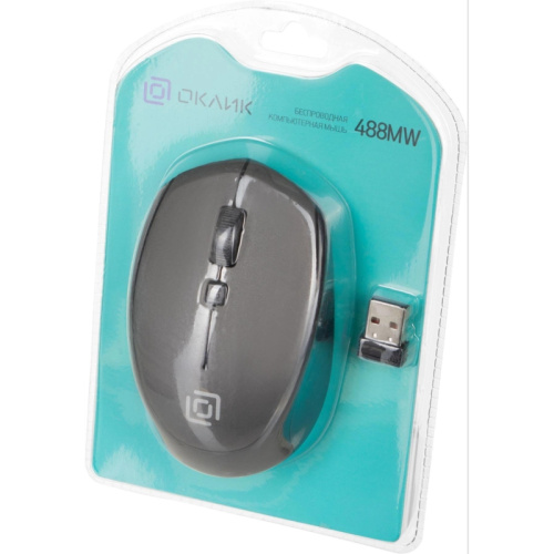 1196571 Мышь Oklick 488MW черный/серый оптическая 1600dpi беспров. USB для ноутбука 4but (1196571) фото 24 1196571 Мышь Oklick 488MW черный/серый оптическая 1600dpi беспров. USB для ноутбука 4but (1196571) фото 24
