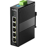 IG1005 Промышленный коммутатор/ 5-Port Aluminum Industrial Switch, 1000Mbps 5-Port RJ45, Din-rail design, Power supply: DC 9.6~57V work temperature:-40 °C-75°C, Power Adapter Not Included
