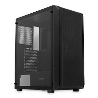 M730-TGBK Корпус без блока питания/ Case HSPD M730, Mesh Mid Tower, Black, TG, 0.4 SPCC, no fans, E-ATX, ATX, mATX, mITX, 155/280/175-200mm, 2x2.5", 2x3.5", 7xPCI, 1xUSB-A 3.0, 2xUSB-A 1.0, 335x193x445mm