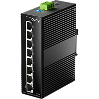IF1008 Промышленный коммутатор/ 8-Port 10/100M Aluminum Industrial Switch, 8 10/100M Ports, Din-Rail& Wall mounts installation, Din-rail design, Power supply: DC 9.6~57Vwork temperature:-40°C-75°C, Power Adapter Not Included