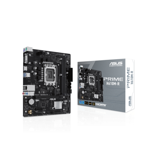90MB1GL0-M0ECY0 Материнская плата/ PRIME H610M-R-SI//LGA1700 H610 DP HDMI VGA MB
