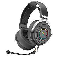 G535(BLACK+SILVER)USB Наушники с микрофоном A4Tech Bloody G535 черный/серебристый 2м мониторные USB оголовье (G535 (BLACK+SILVER) USB)