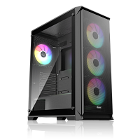 0R20B00267 Корпус без блока питания/ Case Raijintek ARCADIA 41-MS4, Midi-Tower, TG, 1x120mm + 3x120mm ARGB, 2xUSB-A 3.0 + 1xUSB-C, ATX, mATX, mITX Black
