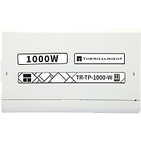 TR-TP1000-W Блок питания 1000W/ Power Supply Thermalright, 1000W 80+ Platinum (ATX, 3.0, PCIe 5.0, Full modular, 1x24(20+4)pin, 1xCPU 8(4+4)pin, 2xPCIe*2 8(6+2)pin, 1x12VHPWR PCIe 5.0 12+4pin 600mm, 10xSATA3, 5xMOLEX4pin, Active, 120x120mm, 150x140x86mm,