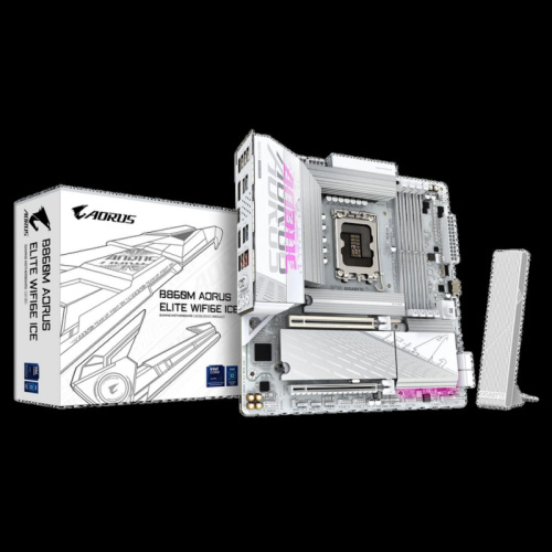 B860MAORUSELITEWIFI6EICE Материнская плата Gigabyte B860M AORUS ELITE WIFI6E ICE, B860MAORUSELITEWIFI6EICE Материнская плата Gigabyte B860M AORUS ELITE WIFI6E ICE,