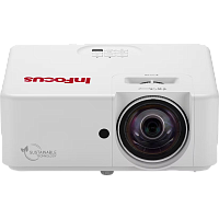 IN1108ST Лазерный проектор/ Лазерный проектор InFocus [IN1108ST] DLP, FullHD, 3800 lm, 2 000 000:1, TR 0.5:1, 2xHDMI 2.0, 3.5mm audio out, USB A х1, RS232, 15W, 3.1 кг, белый