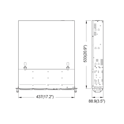 CS-R25-41P Серверный корпус/ CS-R25 with 12G HDD BP and 550w RPS фото 5 CS-R25-41P Серверный корпус/ CS-R25 with 12G HDD BP and 550w RPS фото 5
