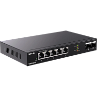 TEM2007X Коммутатор/ Tenda TEM2007X Коммутатор неуправляемый, 7 портов, RJ-45 5х2,5 Гбит/с, SFP+ 2х10 Гбит/с, настольный, металлический корпус