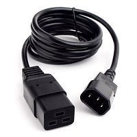 PC-189-1-1 Кабель питания Cablexpert PC-189-1-1 1.8м, C14- C19, 3x1кв.мм, черный, с заземлением