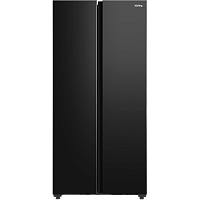 KNFS83177N Холодильник Korting/ Отдельностоящий, Side-by-Side, 442 л, 177.5х83.5х63.5 см, No Frost, А+, черный