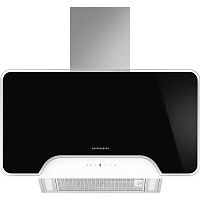 MINT90 Наклонная вытяжка Kuppersberg/ Пристенная наклонная вытяжка, ширина 90 см, отвод/рециркуляция, 850 м3/час, сенсорное управление, 4 скорости светодиодное освещение 2*2 вт, металлический жироулавливающий фильтр, угольный фильтр KF-ES (опция), цвет: ч