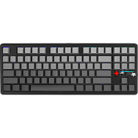 6978080506122 Игровая клавиатура/ Беспроводная механическая клавиатура AULA F87Pro V2 Серый градиент, символы на бок. гранях, серые Greywood свитчи РУС (Bluetooth, 2.4 Гц)