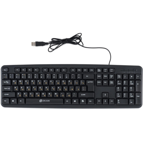 337077 Клавиатура Oklick 130M черный USB (337077)