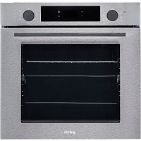 OKB6071CBX Электрический духовой шкаф KORTING/ Электрический духовой шкаф KORTING, 60 см, коллекция Crystal, объем 69 л , поворотное/сенсорное управление, LED дисплей, 7 режимов, каталитическая очистка, гриль, автоматическое отключение, 3 стекла в дверце,