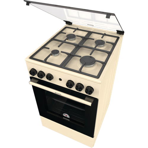 GG5A21BEF Плита GORENJE/ Газовая плита, 50 см, 4 конфорки, бежевый фото 3