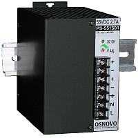 PS-55150/I Блок питания/ OSNOVO Промышленный блок питания. DC55V, 2,7A (150W). Диапазон входных напряжений: AC195-265V
