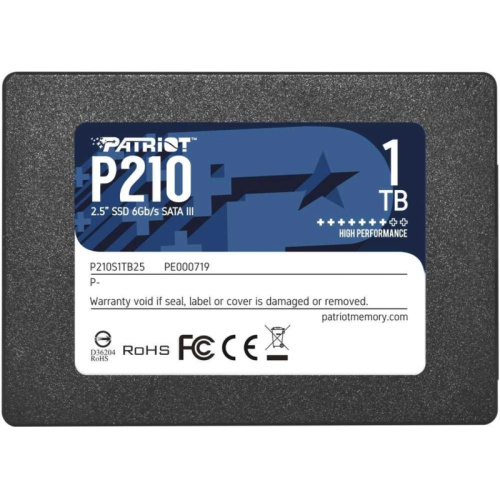 P210S1TB25 Твердотельный накопитель Patriot SATA-III 1TB P210S1TB25 P210 2.5" [P210S1TB25]