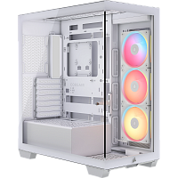 CC-9011325-WW Корпус без блока питания/ Case Corsair 3500X LX-R RGB iCUE LINK, Midi-Tower, TG, 3x120mm ARGB, 2xUSB-A 3.2, 1xUSB 3.2 Type-C, E-ATX, ATX, mATX, mITX White