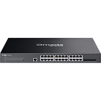 SG3428XMPP Коммутатор/ Omada 24-Port Gigabit and 4-Port 10GE SFP+ L2+ Managed Switch with 16-Port PoE+ & 8-Port PoE++