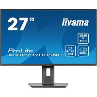 XUB2797UHSNP-B1 Монитор Iiyama 27" ProLite XUB2797UHSNP-B1 черный IPS LED 4ms 16:9 HDMI M/M матовая HAS Piv 1300:1 350cd 178гр/178гр 3840x2160 60Hz DP 4K USB 6.3кг