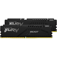 KF560C36BBEK2-16 Память оперативная/ Kingston 16GB 6000MT/s DDR5 CL36 DIMM (Kit of 2) FURY Beast Black EXPO