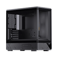 D200black Корпус без блока питания/ Case JONSBO D200, Mini-Tower, TG, no fan, 2xUSB-A 3.0 + 1xUSB-C 3.2, mATX, mITX Black