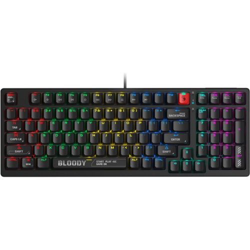 S98BLACK Клавиатура A4Tech Bloody S98 механическая черный USB for gamer LED (S98 BLACK) S98BLACK Клавиатура A4Tech Bloody S98 механическая черный USB for gamer LED (S98 BLACK)
